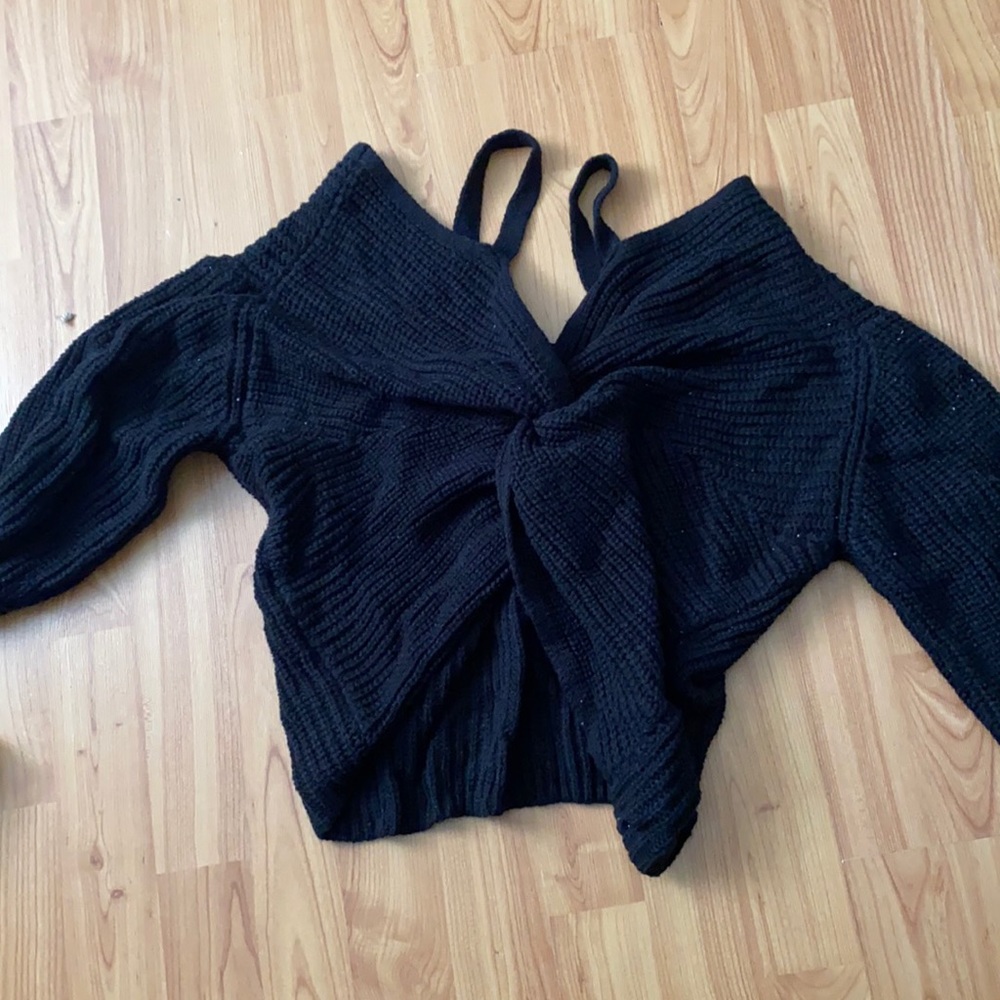 Brand new off shoulder cropped sweater!